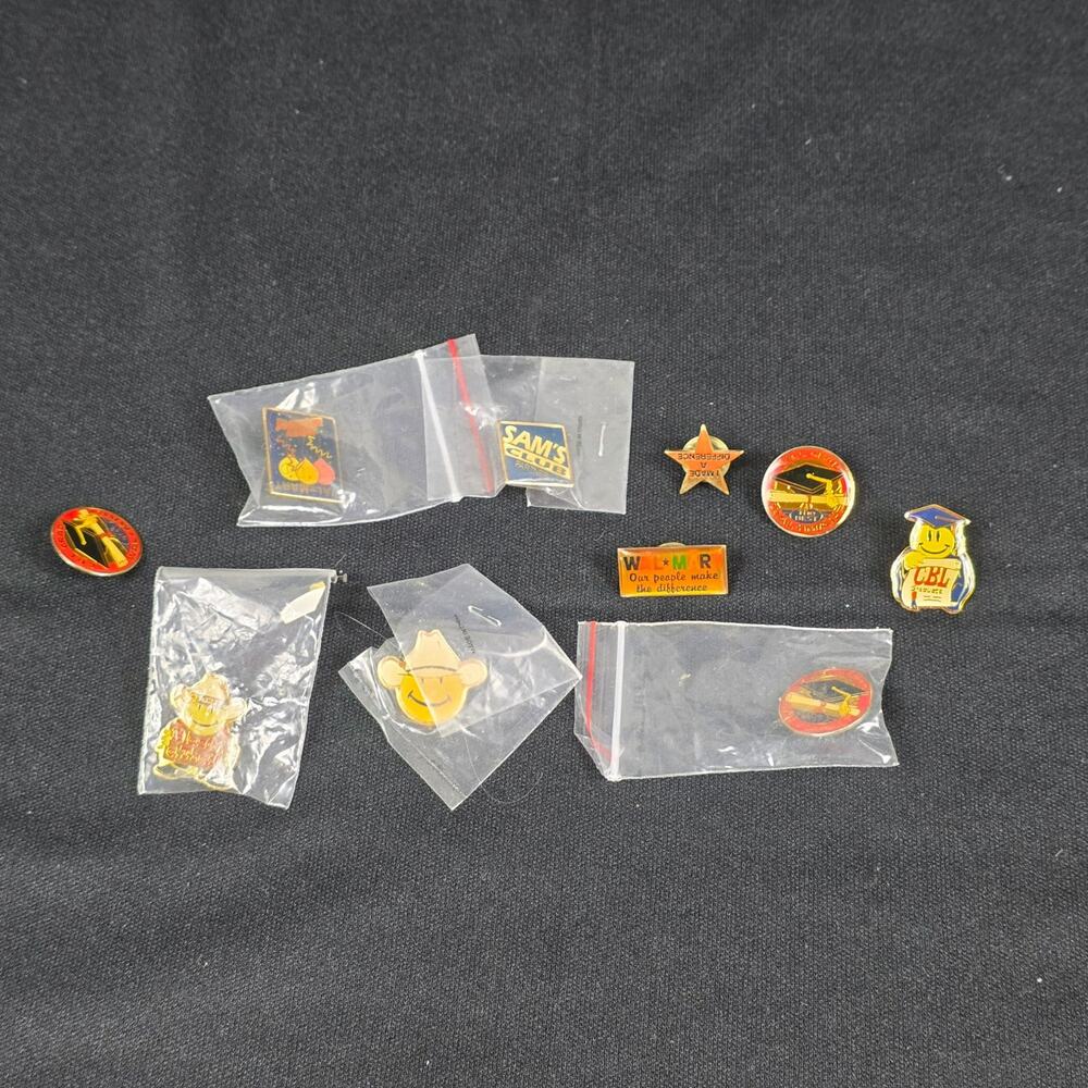 Walmart Sam's Club Pin Lot of 10 Mixed Advertising Souvenir Enamel